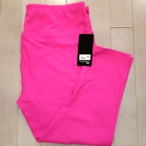 Yoga capri high waisted tummy control pink